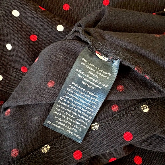 Tommy Hilfiger Mavy Blue Polka Dot Dress size M - Picture 5 of 5